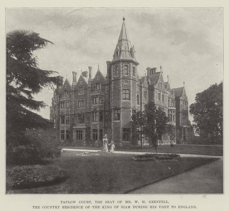 Taplow Court, sæde for hr. W H Grenfell, kongens landbolig under hans besøg i England af English Photographer
