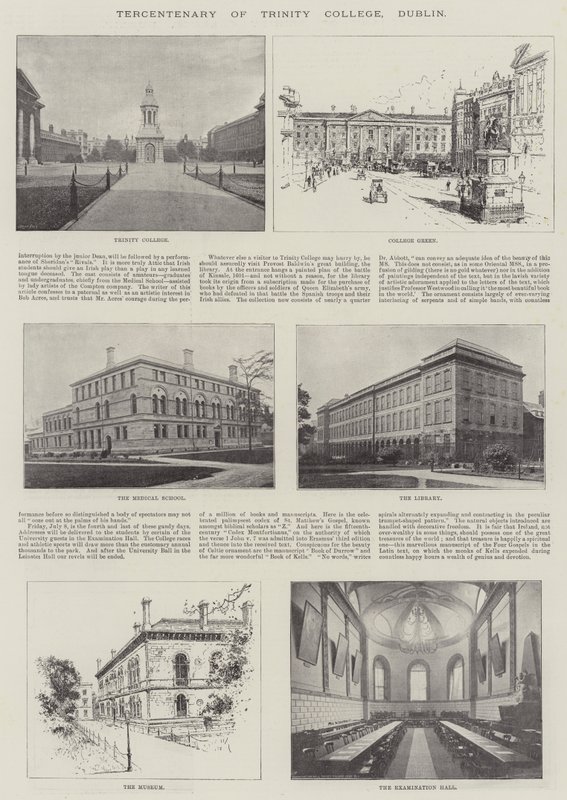 100-års jubilæum for Trinity College, Dublin af English Photographer