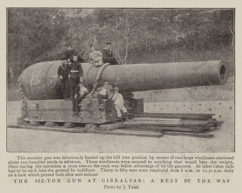 102-tons pistolen i Gibraltar, en pause forresten af English Photographer