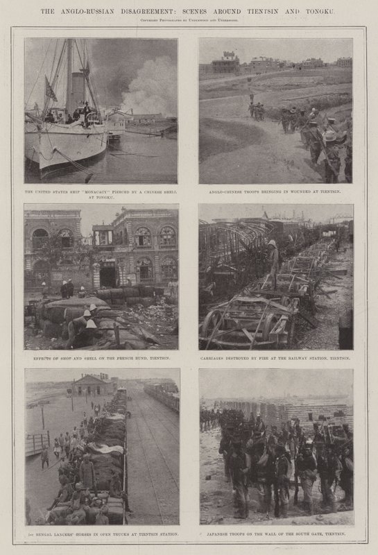 Den anglo-russiske uenighed, scener omkring Tientsin og Tongku af English Photographer