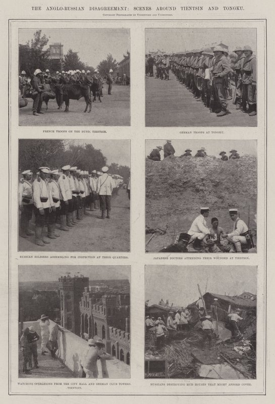 Den anglo-russiske uenighed, scener omkring Tientsin og Tongku af English Photographer