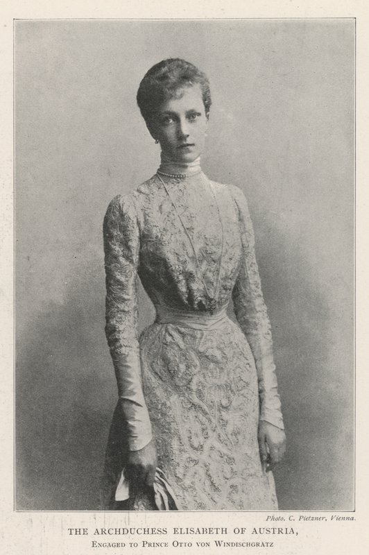 Ærkehertuginde Elisabeth af Østrig, forlovet med prins Otto von Windischgratz af English Photographer