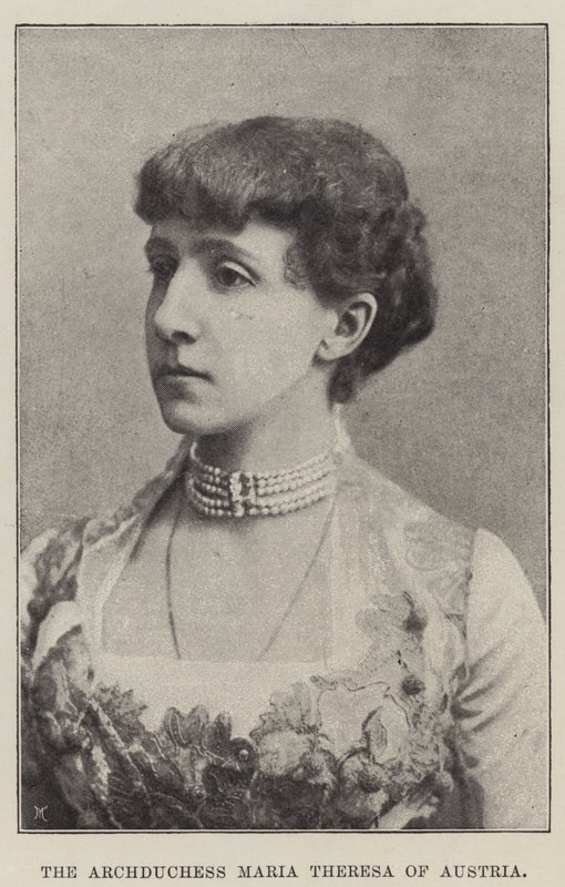 Ærkehertuginde Maria Theresia af Østrig af English Photographer
