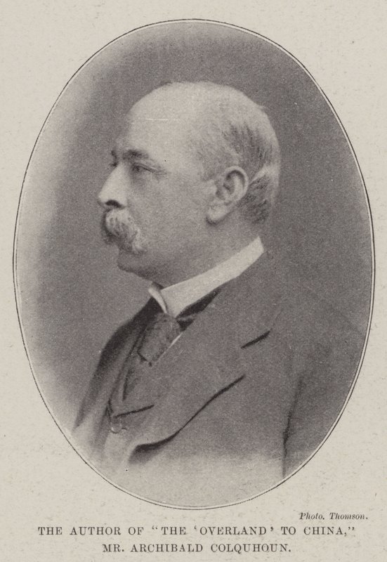 Forfatteren til The Overland to China, hr. Archibald Colquhoun af English Photographer