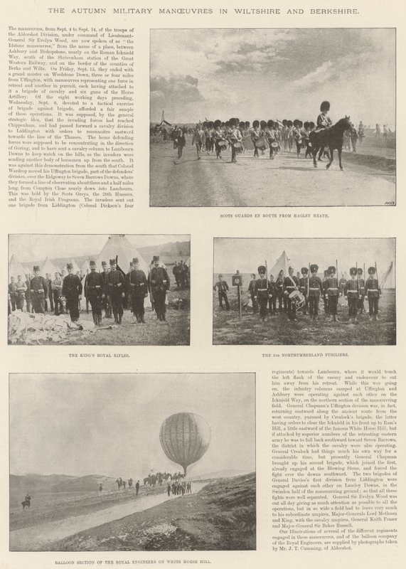Efterårets militærmanøvrer i Wiltshire og Berkshire af English Photographer
