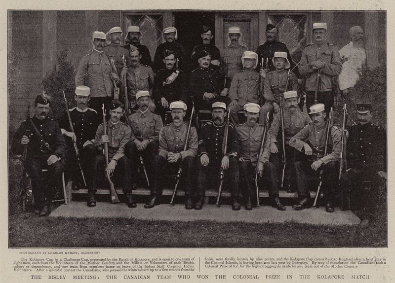 Bisley Meeting, det canadiske hold, der vandt Colonial Prize i Kolapore-kampen af English Photographer