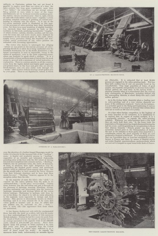 Den britiske Calico-Printing Industry af English Photographer