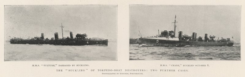 Knækningen af torpedobåddestroyere, yderligere to sager af English Photographer