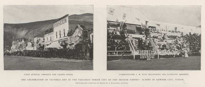 Fejringen af Victoria-dagen i den nordligste by i det britiske imperium, scener i Dawson City, Yukon af English Photographer