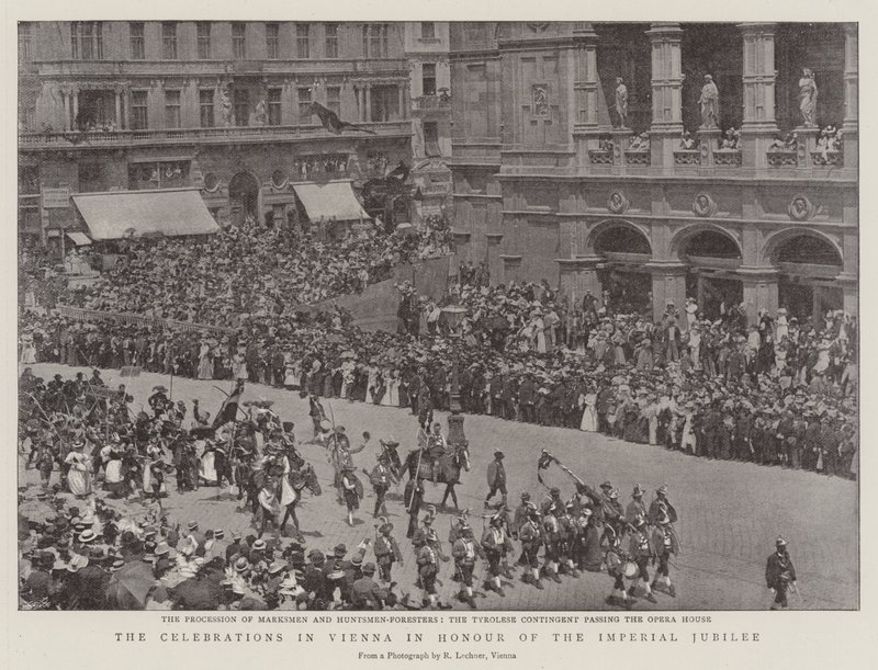 Festlighederne i Wien til ære for det kejserlige jubilæum af English Photographer