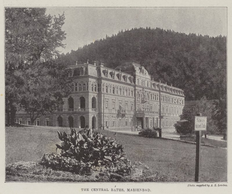 Centralbadene, Marienbad af English Photographer
