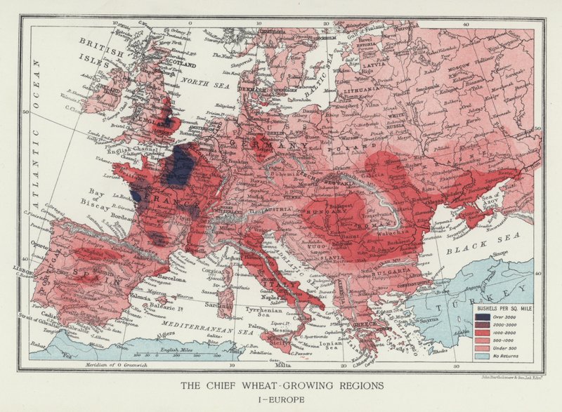 De vigtigste hvedeproducerende regioner i Europa (foto) af English Photographer