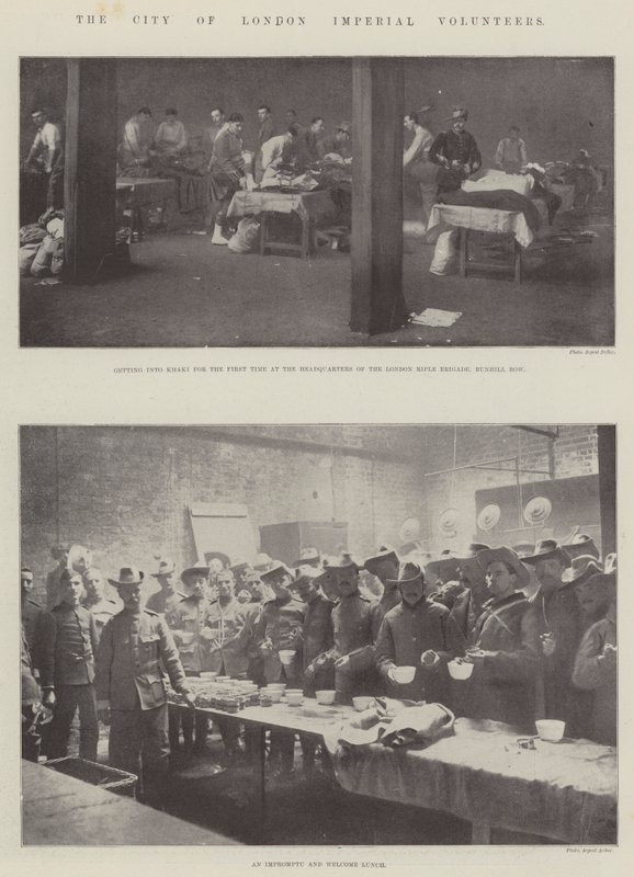 The City of London Imperial Volunteers af English Photographer