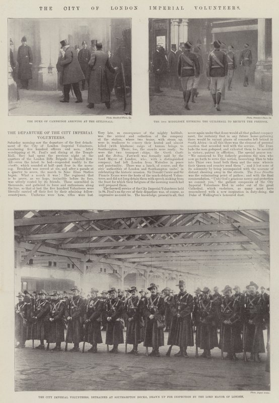 The City of London Imperial Volunteers af English Photographer