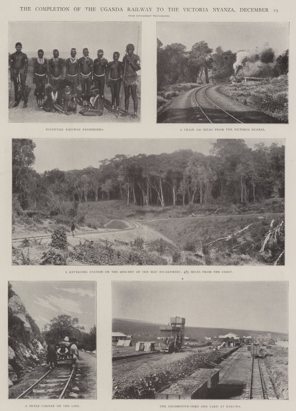 Færdiggørelsen af Uganda Railway til Victoria Nyanza, 19. december af English Photographer