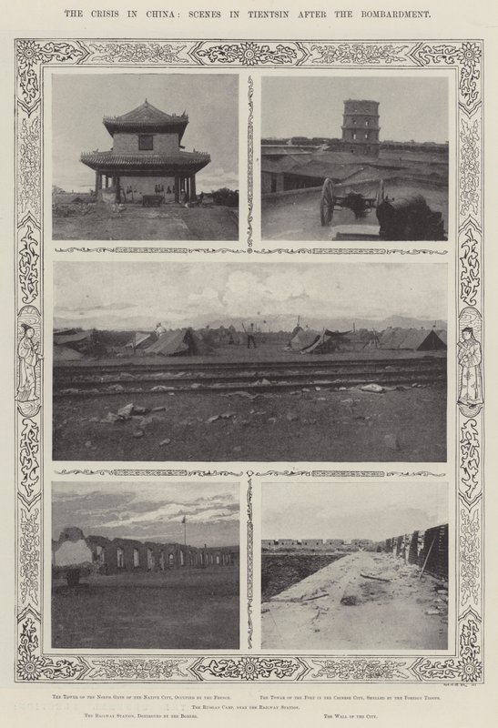 Krisen i Kina, scener i Tientsin efter bombardementet af English Photographer