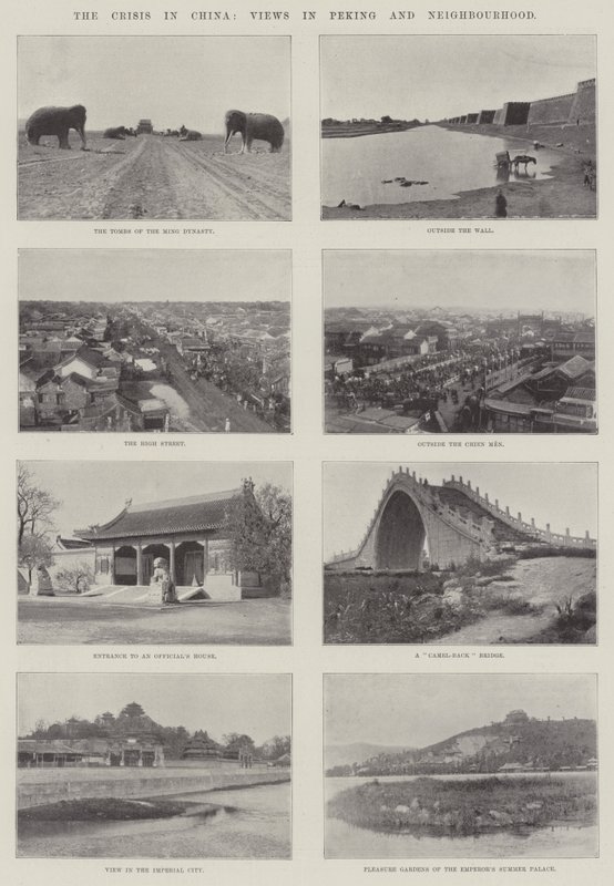 Krisen i Kina, udsigter i Peking og nabolaget af English Photographer