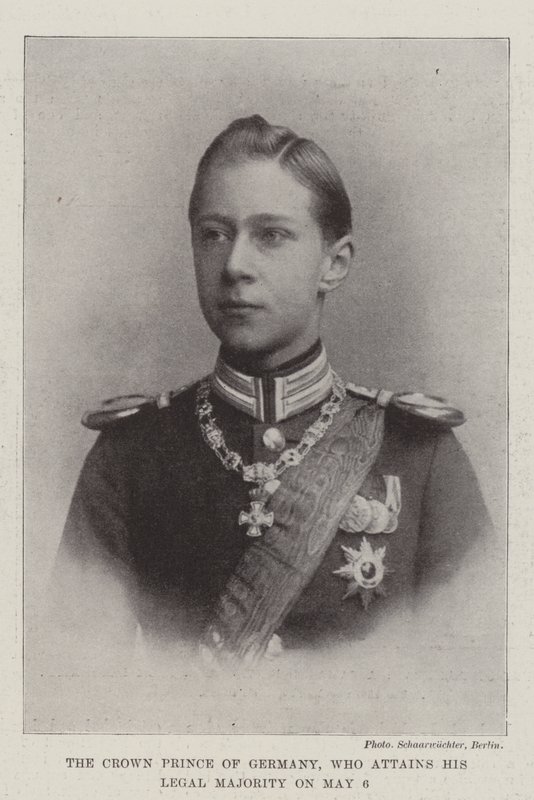 Kronprinsen af Tyskland, der opnår sit lovlige flertal den 6. maj af English Photographer