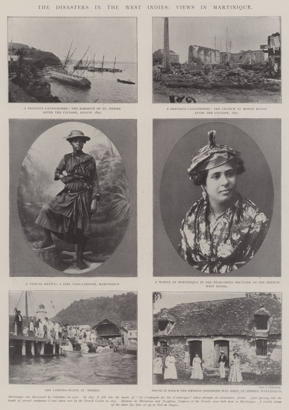 Katastroferne i Vestindien, udsigter på Martinique af English Photographer