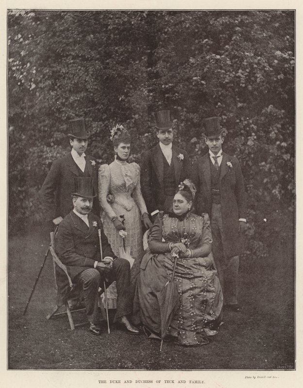 Hertugen og hertuginden af Teck og familien af English Photographer