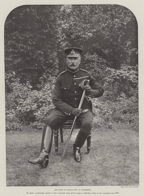 Hertugen af Connaught ved Aldershot af English Photographer