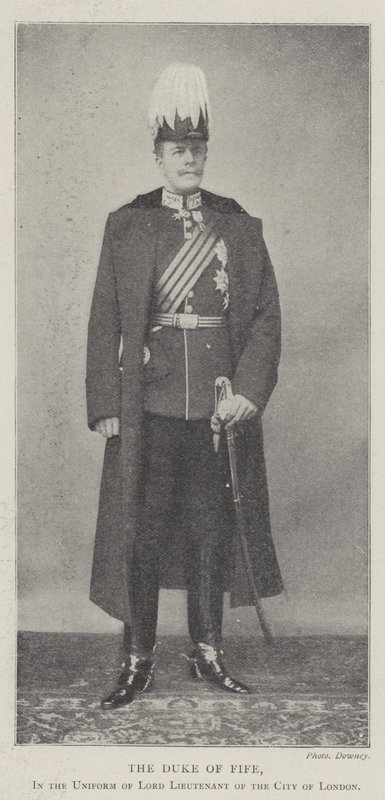 The Duke of Fife, i uniformen af Lord Lieutenant of the City of London af English Photographer