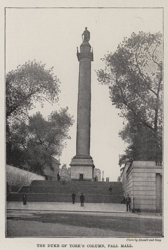 The Duke of Yorks Column, Pall Mall af English Photographer