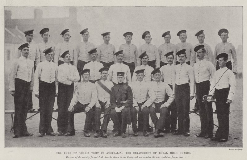 Hertugen af Yorks besøg i Australien, afdelingen for Royal Irish Guards af English Photographer
