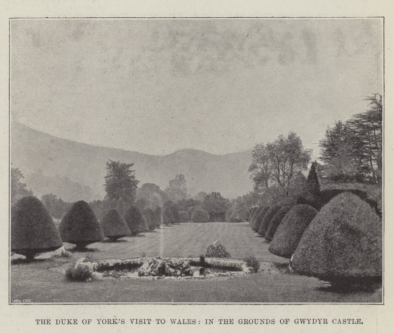 Hertugen af Yorks besøg i Wales på Gwydyr Slots grund af English Photographer