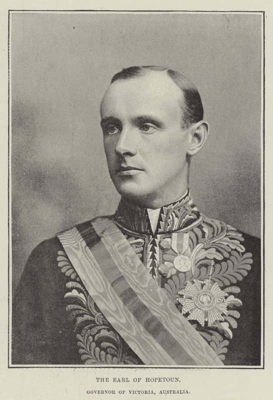 Jarlen af Hopetoun, guvernør i Victoria, Australien af English Photographer