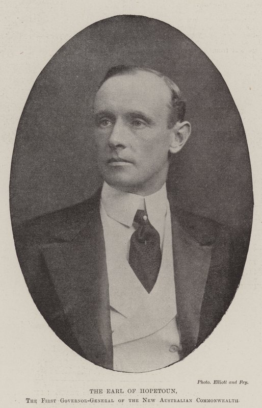 Jarlen af Hopetoun, den første generalguvernør for det nye australske Commonwealth af English Photographer