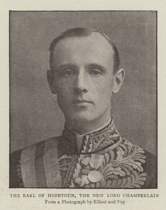 Jarlen af Hopetoun, den nye Lord Chamberlain af English Photographer