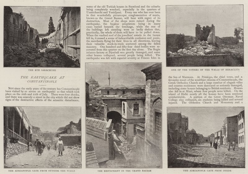 Jordskælvet i Konstantinopel af English Photographer