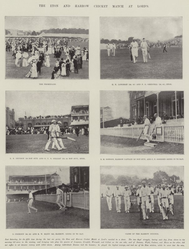 Eton og Harrow Cricket Match på Lords af English Photographer