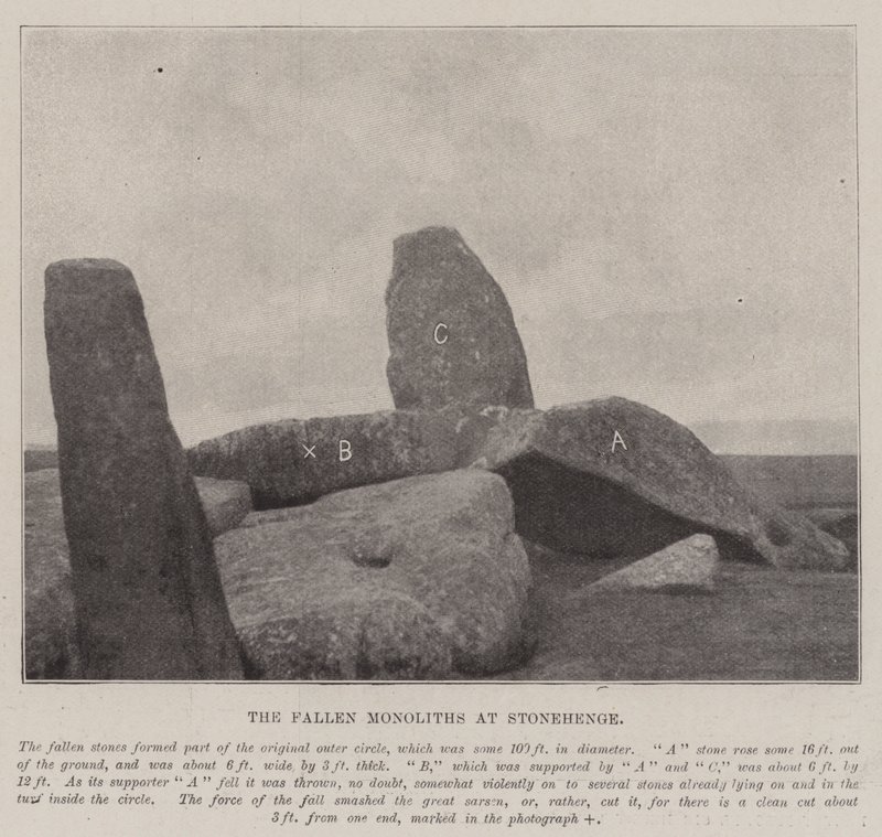 De faldne monolitter ved Stonehenge af English Photographer