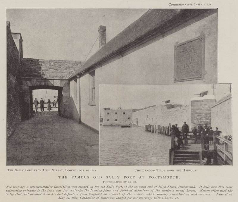 Den berømte gamle Sally Port i Portsmouth af English Photographer
