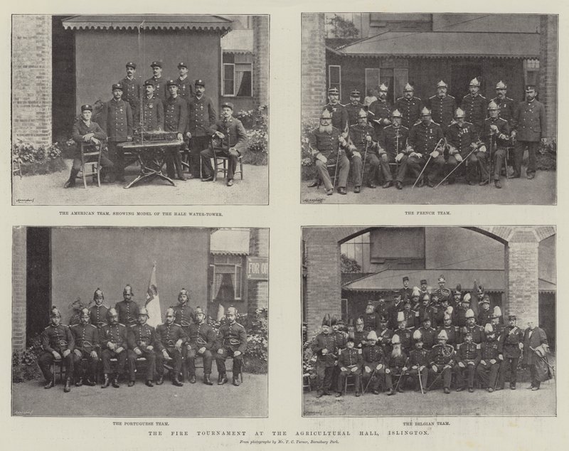 Ildturneringen i Agricultural Hall, Islington af English Photographer
