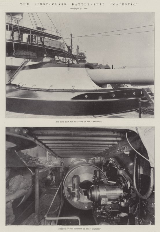 Førsteklasses Battle-Ship Majestic af English Photographer