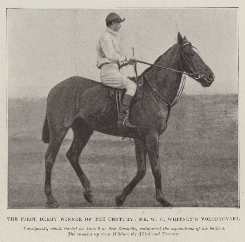 Århundredets første Derbyvinder, Mr. W C Whitneys Volodyovski af English Photographer