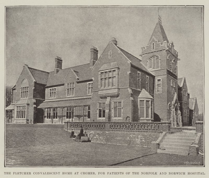 Fletcher rekonvalescenthjem i Cromer, for patienter på Norfolk og Norwich Hospital af English Photographer