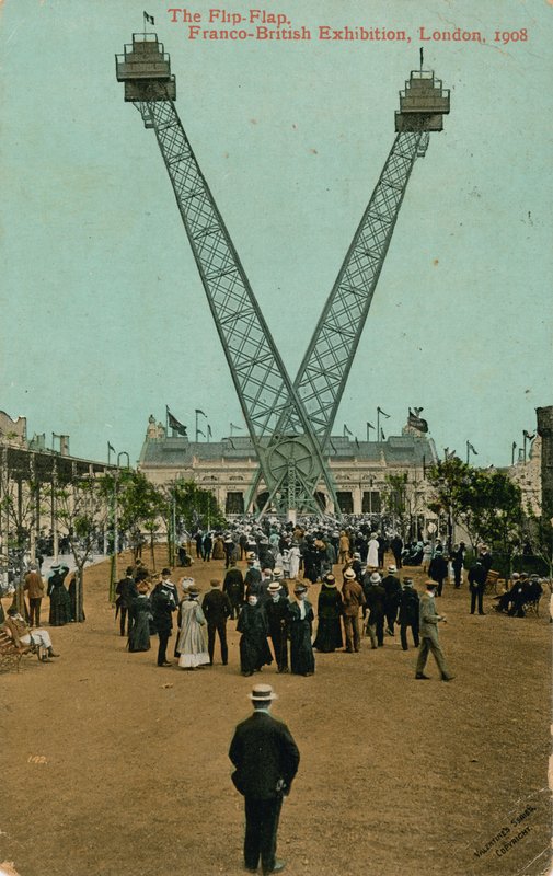 The Flip-Flap, fransk-britisk udstilling, London, 1908 af English Photographer