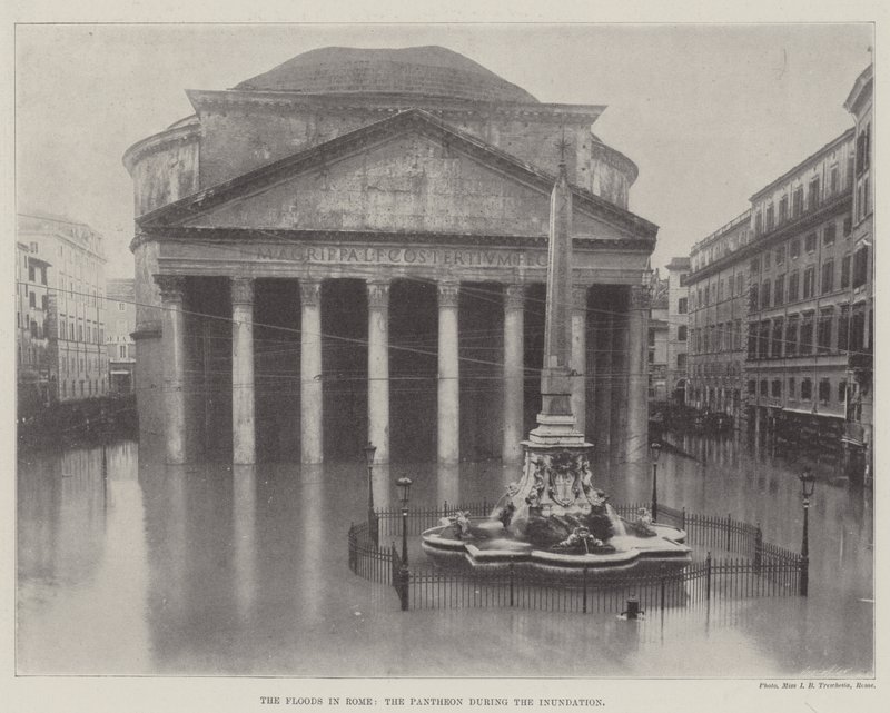 Oversvømmelserne i Rom, Pantheon under oversvømmelsen af English Photographer