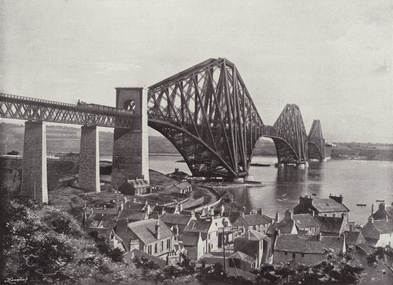 Forth Bridge, fra North Queensferry af English Photographer