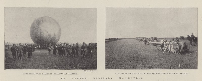 De franske militærmanøvrer af English Photographer
