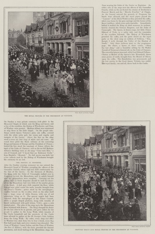 Dronning Victorias begravelse af English Photographer