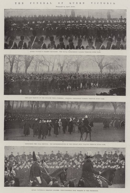 Dronning Victorias begravelse af English Photographer