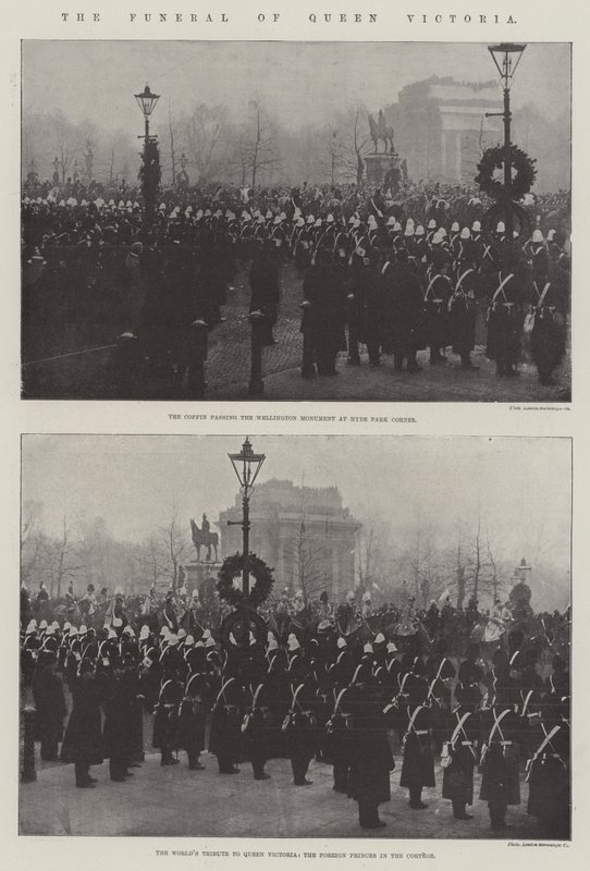 Dronning Victorias begravelse af English Photographer