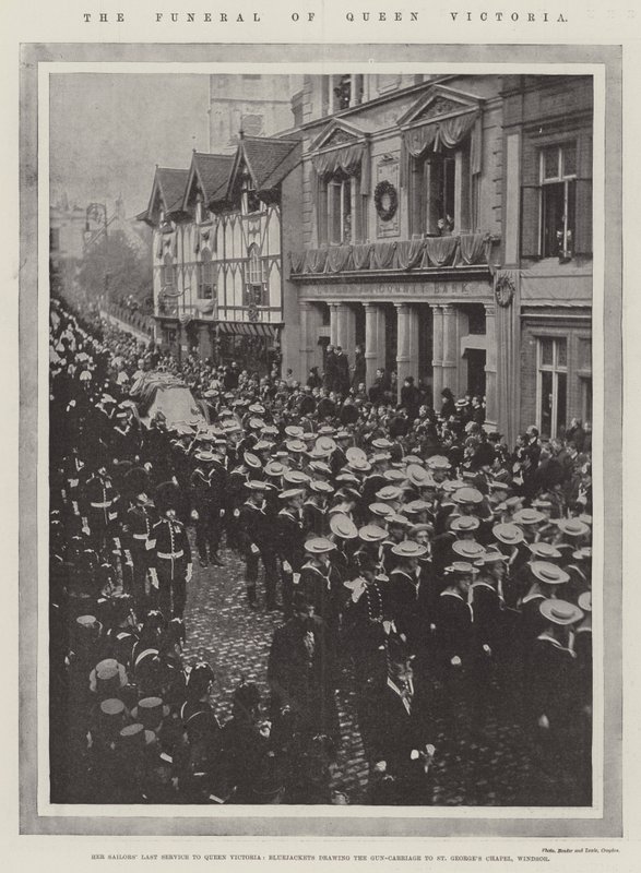 Dronning Victorias begravelse af English Photographer