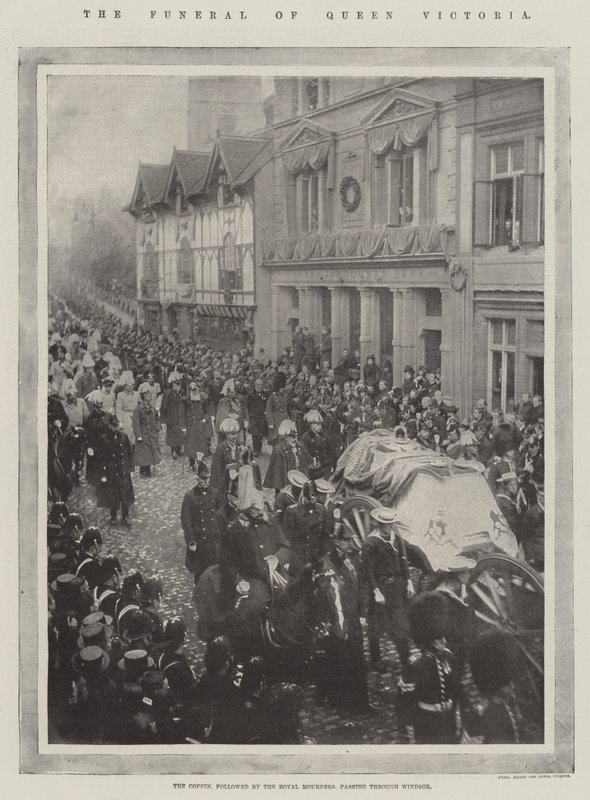 Dronning Victorias begravelse af English Photographer