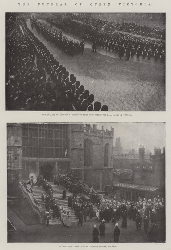 Dronning Victorias begravelse af English Photographer